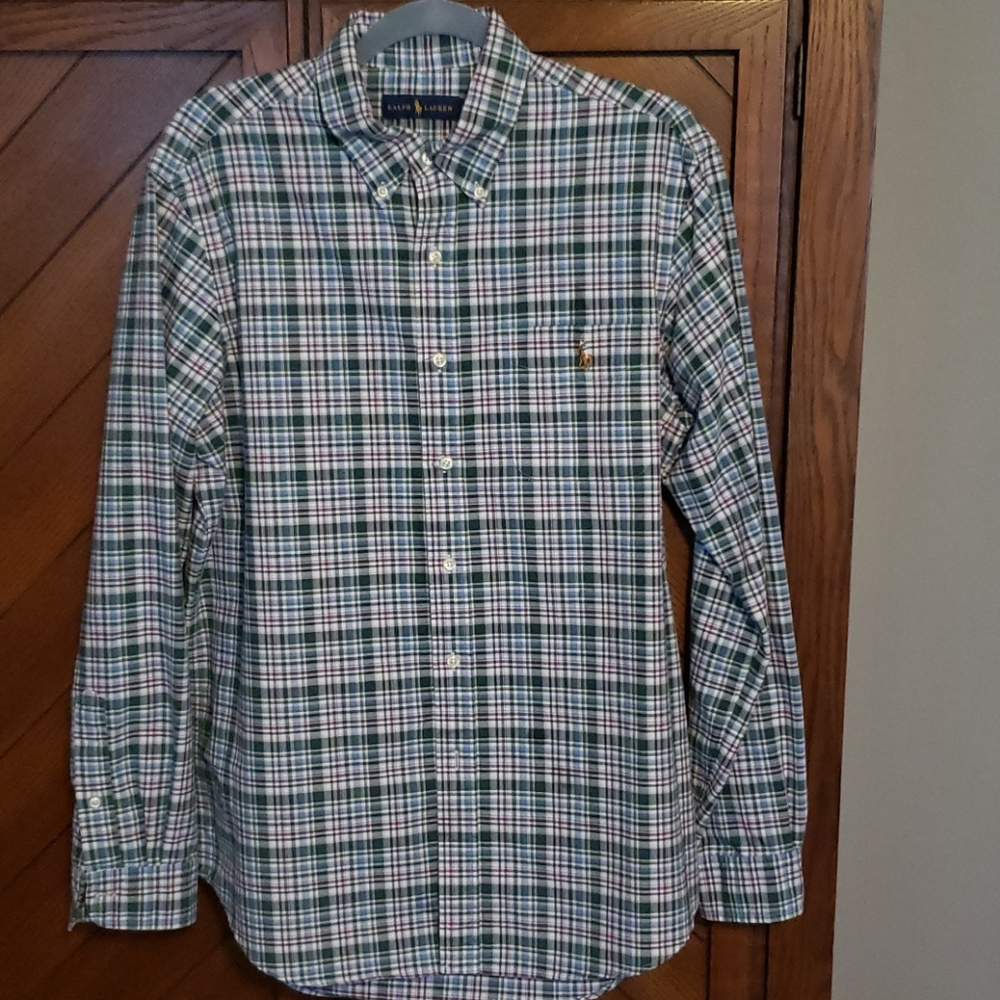 Ralph Lauren mens size L plaid shirt